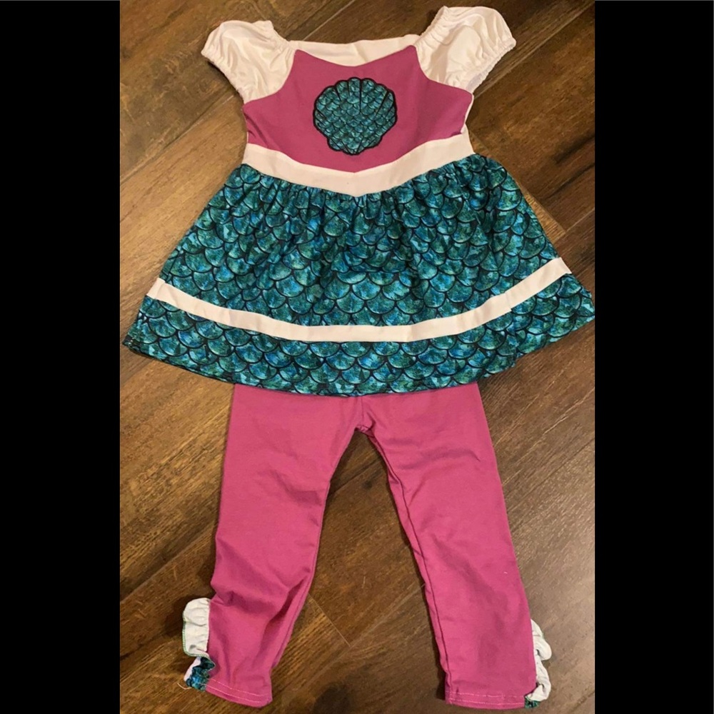 Ariel little mermaid inspired set